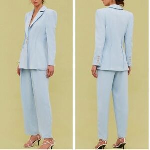 NWT MATCHING SET: C/MEO Collective Light Blue Blazer